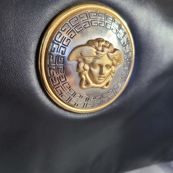 GIANNI VERSACE 1990 Couture Lambskin Leather Handbag - Picture 7 of 13